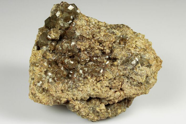 Olive Topazolite Garnet Cluster - Quartzite Mountain, Arizona #188301